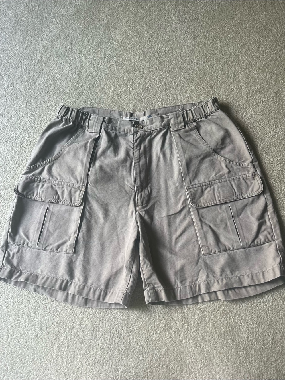 Savane Men's Cargo Shorts in Tan